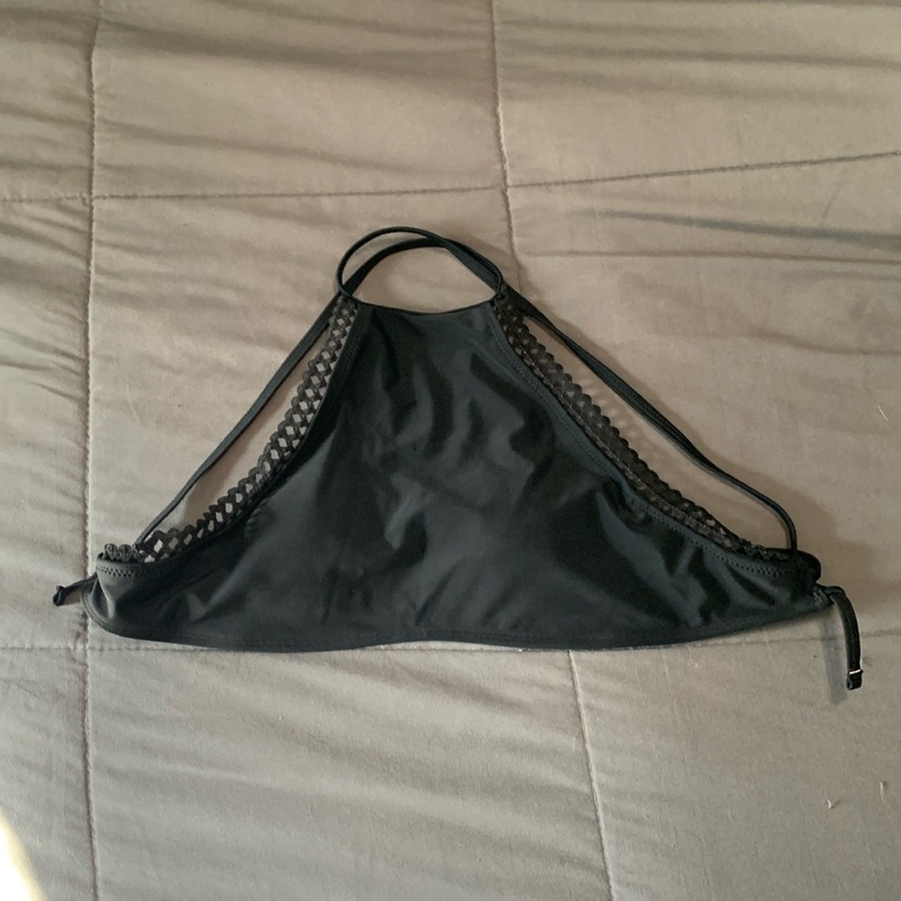 Aerie bikini halter top Black small